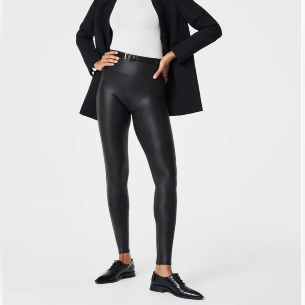 Spanx Faux Leather Leggings Size 2X
